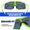 image:imageDUCO Cycling Glasses Men Women Polarized Sport Sunglasses UV400 Protection Lightweight Baseball Tennis Golf Baseball RunningGreen White Frame Red Len