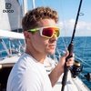 image:imageDUCO Cycling Glasses Men Women Polarized Sport Sunglasses UV400 Protection Lightweight Baseball Tennis Golf Baseball RunningGreen White Frame Red Len