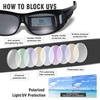 image:imageDUCO Fit Over Sunglasses Wraparound Sunglasses for Men Women Polarized Wear Over Sun Glasses UV Protection DC8965Matte Black Frame Grey Lens