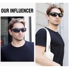 image:imageDUCO Fit Over Sunglasses Wraparound Sunglasses for Men Women Polarized Wear Over Sun Glasses UV Protection DC8965Matte Black Frame Grey Lens