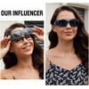 image:imageDUCO Fit Over Sunglasses Wraparound Sunglasses for Men Women Polarized Wear Over Sun Glasses UV Protection DC8965Transparent Blue Frame Grey Lens