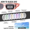 image:imageDUCO Fit Over Sunglasses Wraparound Sunglasses for Men Women Polarized Wear Over Sun Glasses UV Protection DC8965Transparent Pink Frame Grey Lens