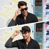 image:imageDUCO Fit Over Sunglasses for Men Women Wear Over Glasses Retro Wrap Around Polarized Sun Glasses UV400 Protection ABlack Frame Grey Lens