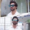 image:imageDUCO Fit Over Sunglasses for Men Women Wear Over Glasses Retro Wrap Around Polarized Sun Glasses UV400 Protection ABlack Frame Revo Blue Lens