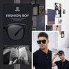 image:imageDUCO Fit Over Sunglasses for Men Women Wear Over Glasses Retro Wrap Around Polarized Sun Glasses UV400 ProtectionBblack Frame Grey Lens