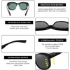 image:imageDUCO Fit Over Sunglasses for Men Women Wear Over Glasses Retro Wrap Around Polarized Sun Glasses UV400 ProtectionBblack Frame Grey Lens