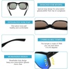image:imageDUCO Fit Over Sunglasses for Men Women Wear Over Glasses Retro Wrap Around Polarized Sun Glasses UV400 ProtectionBblack Frame Revo Blue Lens