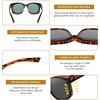 image:imageDUCO Fit Over Sunglasses for Men Women Wear Over Glasses Retro Wrap Around Polarized Sun Glasses UV400 ProtectionBtortoise Frame Grey Lens
