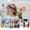 image:imageDUCO Fit Over Sunglasses for Men Women Wear Over Glasses Retro Wrap Around Polarized Sun Glasses UV400 ProtectionBtortoise Frame Grey Lens