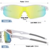 image:imageDUCO Kids Baseball Sunglasses Age 410 Girls Boys Polarized Glasses DK261  Unbreakable Sports Sunglasses UV400 Protection Flexible Frame Incl Case amp StrapWhite Frame Grey Temple Revo Yellow Lens