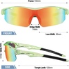 image:imageDUCO Kids Baseball Sunglasses Age 410 Girls Boys Polarized Glasses DK261  Unbreakable Sports Sunglasses UV400 Protection Flexible Frame Incl Case amp StrapGreen Frame Black Temple Revo Orange Lens