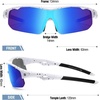 image:imageDUCO Kids Baseball Sunglasses Age 410 Girls Boys Polarized Glasses DK261  Unbreakable Sports Sunglasses UV400 Protection Flexible Frame Incl Case amp StrapWhite Frame Black Dot Revo Blue Lens