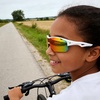 image:imageDUCO Kids Baseball Sunglasses Age 410 Girls Boys Polarized Glasses DK261  Unbreakable Sports Sunglasses UV400 Protection Flexible Frame Incl Case amp StrapWhite Frame Black Temple Revo Orange Lens