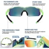 image:imageDUCO Kids Baseball Sunglasses Age 410 Girls Boys Polarized Glasses DK261  Unbreakable Sports Sunglasses UV400 Protection Flexible Frame Incl Case amp StrapGreen Frame Black Temple Revo Orange Lens