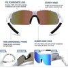 image:imageDUCO Kids Baseball Sunglasses Age 410 Girls Boys Polarized Glasses DK261  Unbreakable Sports Sunglasses UV400 Protection Flexible Frame Incl Case amp StrapWhite Frame Black Dot Revo Blue Lens