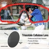 image:imageDUCO Kids Baseball Sunglasses for Boys Girls Age 616 Polarized  UV400 Protection Youth Cycling Goggles for Boys Girls Unbreakable Flexible Frame with Case amp Carry Case16 Red Frame Revo Orange Lens