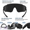 image:imageDUCO Kids Baseball Sunglasses for Boys Girls Age 616 Polarized  UV400 Protection Youth Cycling Goggles for Boys Girls Unbreakable Flexible Frame with Case amp Carry Case03 Black Frame Revo Grey Lens