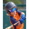 image:imageDUCO Kids Baseball Sunglasses for Boys Girls Age 616 Polarized  UV400 Protection Youth Cycling Goggles for Boys Girls Unbreakable Flexible Frame with Case amp Carry Case01 White Frame Revo Blue Lens