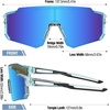 image:imageDUCO Kids Baseball Sunglasses for Boys Girls Age 616 Polarized  UV400 Protection Youth Cycling Goggles for Boys Girls Unbreakable Flexible Frame with Case amp Carry Case07 Clear Blue Frame Revo Blue Lens