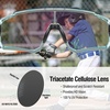 image:imageDUCO Kids Baseball Sunglasses for Boys Girls Age 616 Polarized  UV400 Protection Youth Cycling Goggles for Boys Girls Unbreakable Flexible Frame with Case amp Carry Case07 Clear Blue Frame Revo Blue Lens