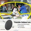 image:imageDUCO Kids Baseball Sunglasses for Boys Girls Age 616 Polarized  UV400 Protection Youth Cycling Goggles for Boys Girls Unbreakable Flexible Frame with Case amp Carry Case19 Green Frame Revo Orange Lens