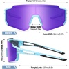 image:imageDUCO Kids Baseball Sunglasses for Boys Girls Age 616 Polarized  UV400 Protection Youth Cycling Goggles for Boys Girls Unbreakable Flexible Frame with Case amp Carry Case13 Light Blue Frame Revo Purple Lens