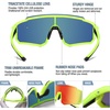 image:imageDUCO Kids Baseball Sunglasses for Boys Girls Age 616 Polarized  UV400 Protection Youth Cycling Goggles for Boys Girls Unbreakable Flexible Frame with Case amp Carry Case12 Green Frame Revo Orange Lens