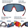 image:imageDUCO Kids Baseball Sunglasses for Boys Girls Age 616 Polarized  UV400 Protection Youth Cycling Goggles for Boys Girls Unbreakable Flexible Frame with Case amp Carry Case09 Black Frame Revo Orange Lens