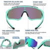 image:imageDUCO Kids Baseball Sunglasses for Boys Girls Age 616 Polarized  UV400 Protection Youth Cycling Goggles for Boys Girls Unbreakable Flexible Frame with Case amp Carry Case24 Mint Green Frame Revo Blue Lens