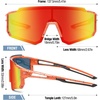 image:imageDUCO Kids Baseball Sunglasses for Boys Girls Age 616 Polarized  UV400 Protection Youth Cycling Goggles for Boys Girls Unbreakable Flexible Frame with Case amp Carry Case15 Orange Frame Revo Orange Lens