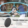 image:imageDUCO Kids Baseball Sunglasses for Boys Girls Age 616 Polarized  UV400 Protection Youth Cycling Goggles for Boys Girls Unbreakable Flexible Frame with Case amp Carry Case08 Blue Frame Revo Orange Lens