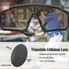 image:imageDUCO Kids Baseball Sunglasses for Boys Girls Age 616 Polarized  UV400 Protection Youth Cycling Goggles for Boys Girls Unbreakable Flexible Frame with Case amp Carry Case20 Black Frame Revo Blue Lens