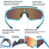 image:imageDUCO Kids Baseball Sunglasses for Boys Girls Age 616 Polarized  UV400 Protection Youth Cycling Goggles for Boys Girls Unbreakable Flexible Frame with Case amp Carry Case08 Blue Frame Revo Orange Lens