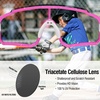 image:imageDUCO Kids Baseball Sunglasses for Boys Girls Age 616 Polarized  UV400 Protection Youth Cycling Goggles for Boys Girls Unbreakable Flexible Frame with Case amp Carry Case14 Pink Frame Revo Colorful Lens