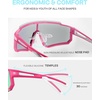 image:imageDUCO Kids Baseball Sunglasses for Boys Girls Age 616 Polarized  UV400 Protection Youth Cycling Goggles for Boys Girls Unbreakable Flexible Frame with Case amp Carry Case21 Pink Frame Revo Pink Lens