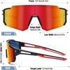 image:imageDUCO Kids Baseball Sunglasses for Boys Girls Age 616 Polarized  UV400 Protection Youth Cycling Goggles for Boys Girls Unbreakable Flexible Frame with Case amp Carry Case09 Black Frame Revo Orange Lens