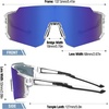 image:imageDUCO Kids Baseball Sunglasses for Boys Girls Age 616 Polarized  UV400 Protection Youth Cycling Goggles for Boys Girls Unbreakable Flexible Frame with Case amp Carry Case25 Clear Frame Revo Blue Lens