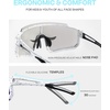 image:imageDUCO Kids Baseball Sunglasses for Boys Girls Age 616 Polarized  UV400 Protection Youth Cycling Goggles for Boys Girls Unbreakable Flexible Frame with Case amp Carry Case01 White Frame Revo Blue Lens
