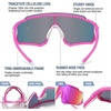 image:imageDUCO Kids Baseball Sunglasses for Boys Girls Age 616 Polarized  UV400 Protection Youth Cycling Goggles for Boys Girls Unbreakable Flexible Frame with Case amp Carry Case14 Pink Frame Revo Colorful Lens