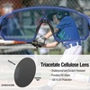 image:imageDUCO Kids Baseball Sunglasses for Boys Girls Age 616 Polarized  UV400 Protection Youth Cycling Goggles for Boys Girls Unbreakable Flexible Frame with Case amp Carry Case05 Dark Blue Frame Revo Orange Lens