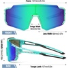 image:imageDUCO Kids Baseball Sunglasses for Boys Girls Age 616 Polarized  UV400 Protection Youth Cycling Goggles for Boys Girls Unbreakable Flexible Frame with Case amp Carry Case22 Green Frame Revo Green Lens