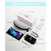 image:imageDUCO Kids Baseball Sunglasses for Boys Girls Age 616 Polarized  UV400 Protection Youth Cycling Goggles for Boys Girls Unbreakable Flexible Frame with Case amp Carry Case01 White Frame Revo Blue Lens