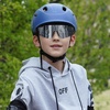 image:imageDUCO Kids Baseball Sunglasses for Boys Girls Age 616 Polarized  UV400 Protection Youth Cycling Goggles for Boys Girls Unbreakable Flexible Frame with Case amp Carry Case28 Black Frame Revo Silver Lens