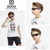 image:imageDUCO Little Kids Sunglasses Age 47 Unbreakable Polarized Cycling Glasses with Case amp Strap K014Black Frame Black Temple