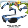 image:imageDUCO Little Kids Sunglasses Age 47 Unbreakable Polarized Cycling Glasses with Case amp Strap K014Blue