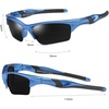 image:imageDUCO Little Kids Sunglasses Age 47 Unbreakable Polarized Cycling Glasses with Case amp Strap K014Blue