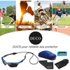 image:imageDUCO Little Kids Sunglasses Age 47 Unbreakable Polarized Cycling Glasses with Case amp Strap K014Blue