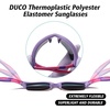 image:imageDUCO Little Kids Sunglasses Age 47 Unbreakable Polarized Cycling Glasses with Case amp Strap K014Purple Frame Pink Temple
