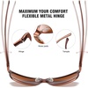 image:imageDUCO Mens Sports Polarized AlMg Metal Frame Sunglasses UV Protection Sunglasses for Men 8200Brown