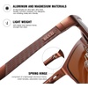 image:imageDUCO Mens Sports Polarized AlMg Metal Frame Sunglasses UV Protection Sunglasses for Men 8200Brown